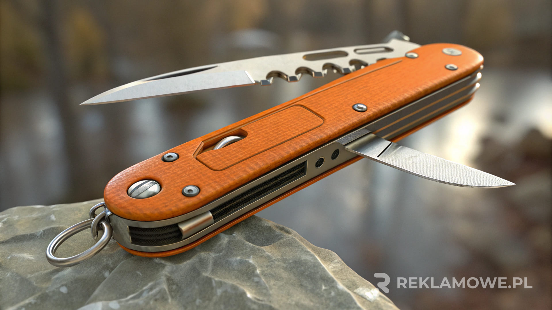 Scyzoryk reklamowy z wieloma funkcjami