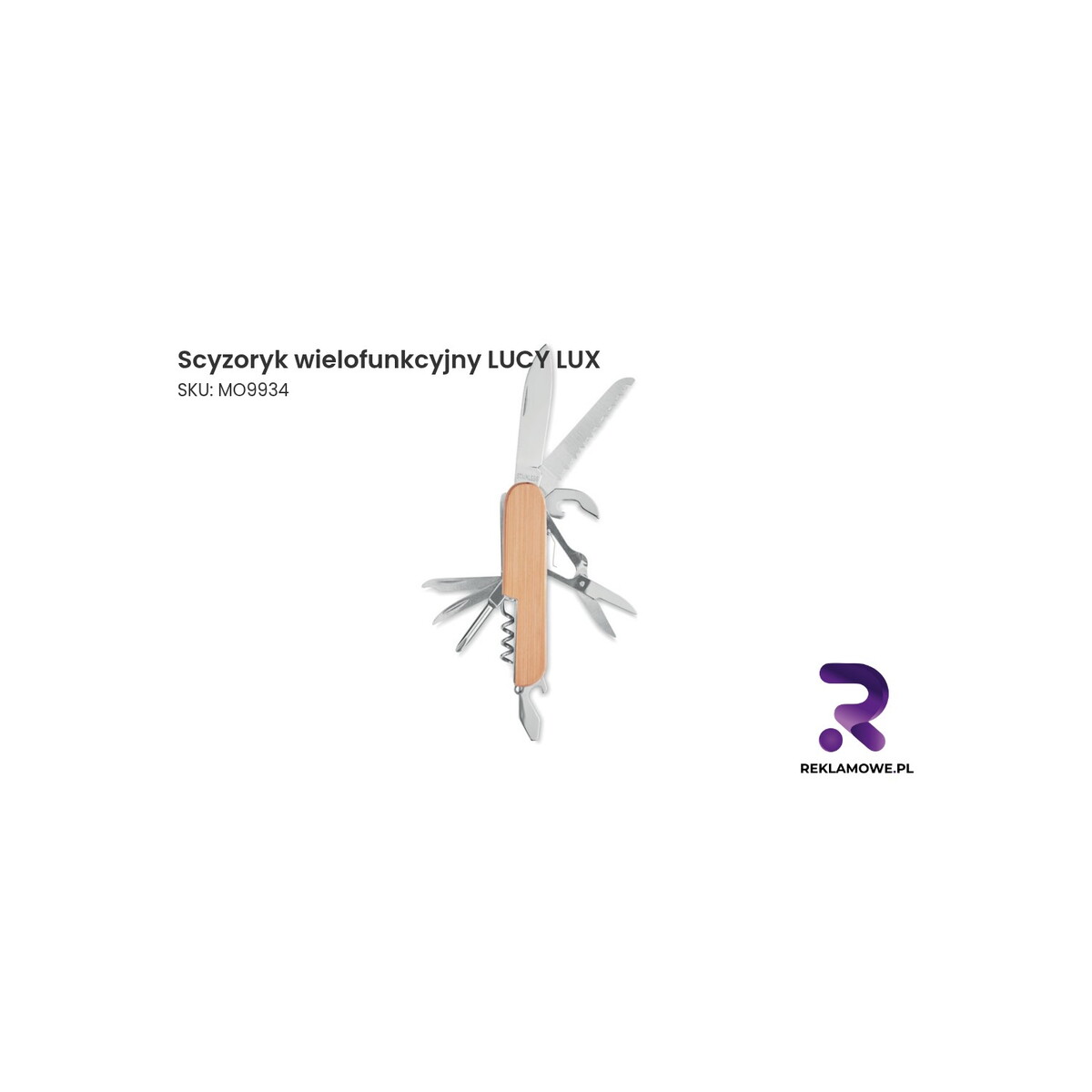 Scyzoryk wielofunkcyjny LUCY LUX Scyzoryk wielofunkcyjny LUCY LUX – praktyczny nożyk kieszonkowy z wieloma funkcjami