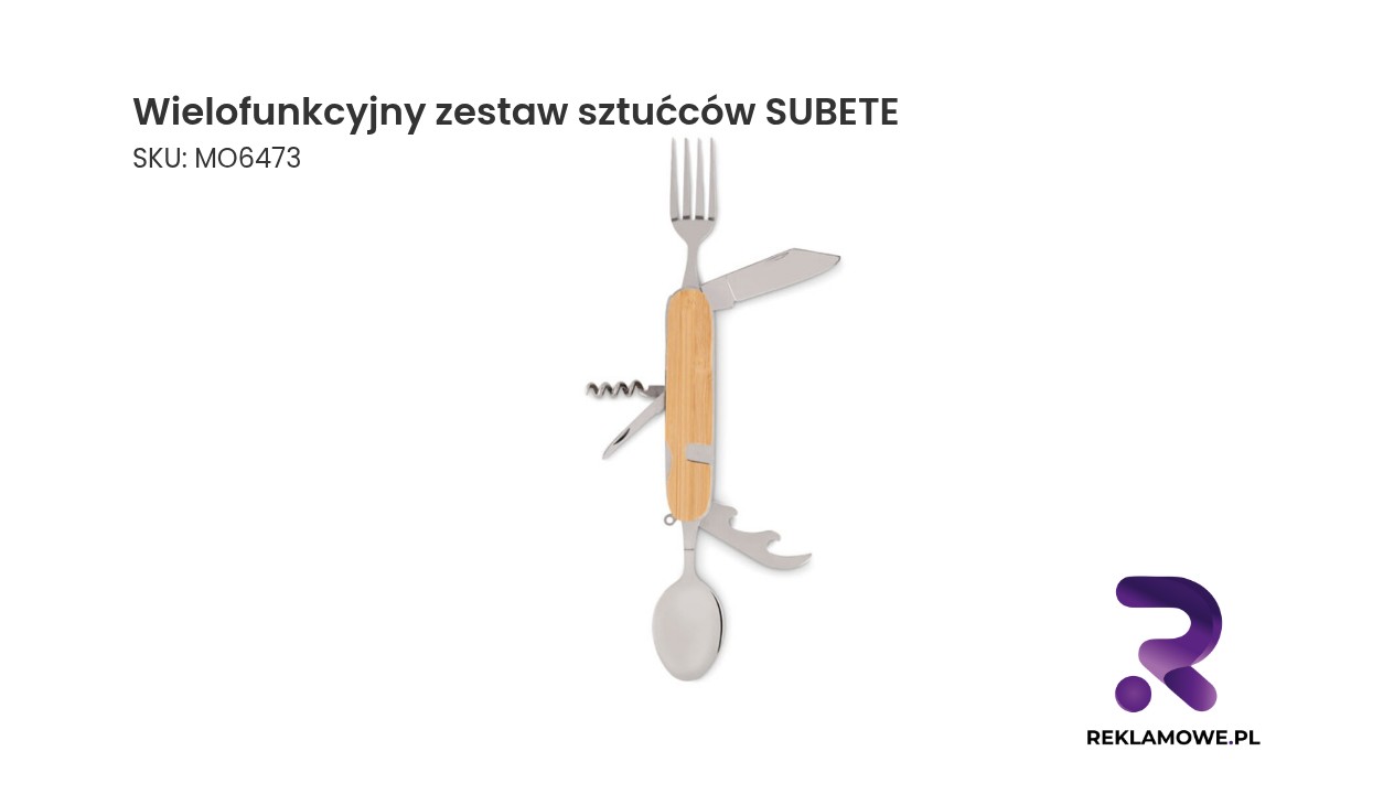 Wielofunkcyjny zestaw sztućców SUBETE idealny dla miłośników kempingu